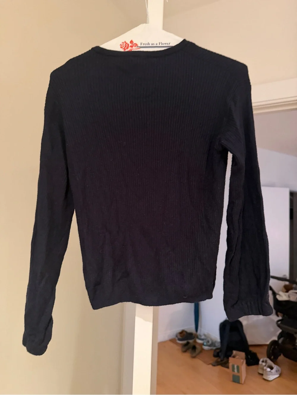 Splendid Navy Ribbed Crewneck - Picture 2 of 3